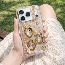 Load image into Gallery viewer, Personalized Clear Phone Case for Cat Lovers Custom Name
