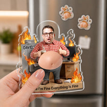 Load image into Gallery viewer, Personalized Squishy Acrylic Fridge Magnet Custom Gift for Dad
