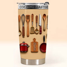 Load image into Gallery viewer, Personalized Stainless Steel Tumbler Custom Name Gift for Cooking Lovers
