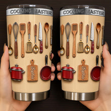 Load image into Gallery viewer, Personalized Stainless Steel Tumbler Custom Name Gift for Cooking Lovers
