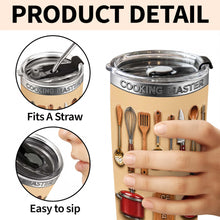 Load image into Gallery viewer, Personalized Stainless Steel Tumbler Custom Name Gift for Cooking Lovers
