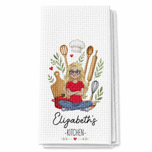 Load image into Gallery viewer, Personalized Kitchen Towel Custom Name Baking Gift for Her
