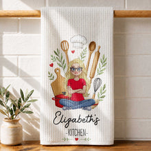 Load image into Gallery viewer, Personalized Kitchen Towel Custom Name Baking Gift for Her
