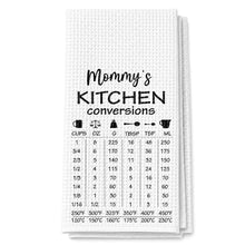 Load image into Gallery viewer, Personalized Kitchen Towel Measurement Chart Gift for Mom
