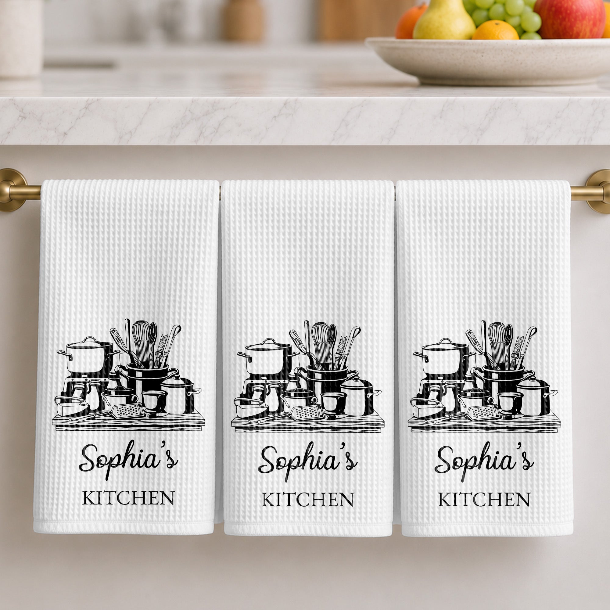 Personalized Kitchen Towel Custom Name for Culinary Lovers