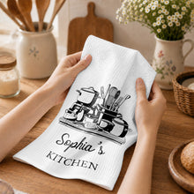 Load image into Gallery viewer, Personalized Kitchen Towel Custom Name for Culinary Lovers
