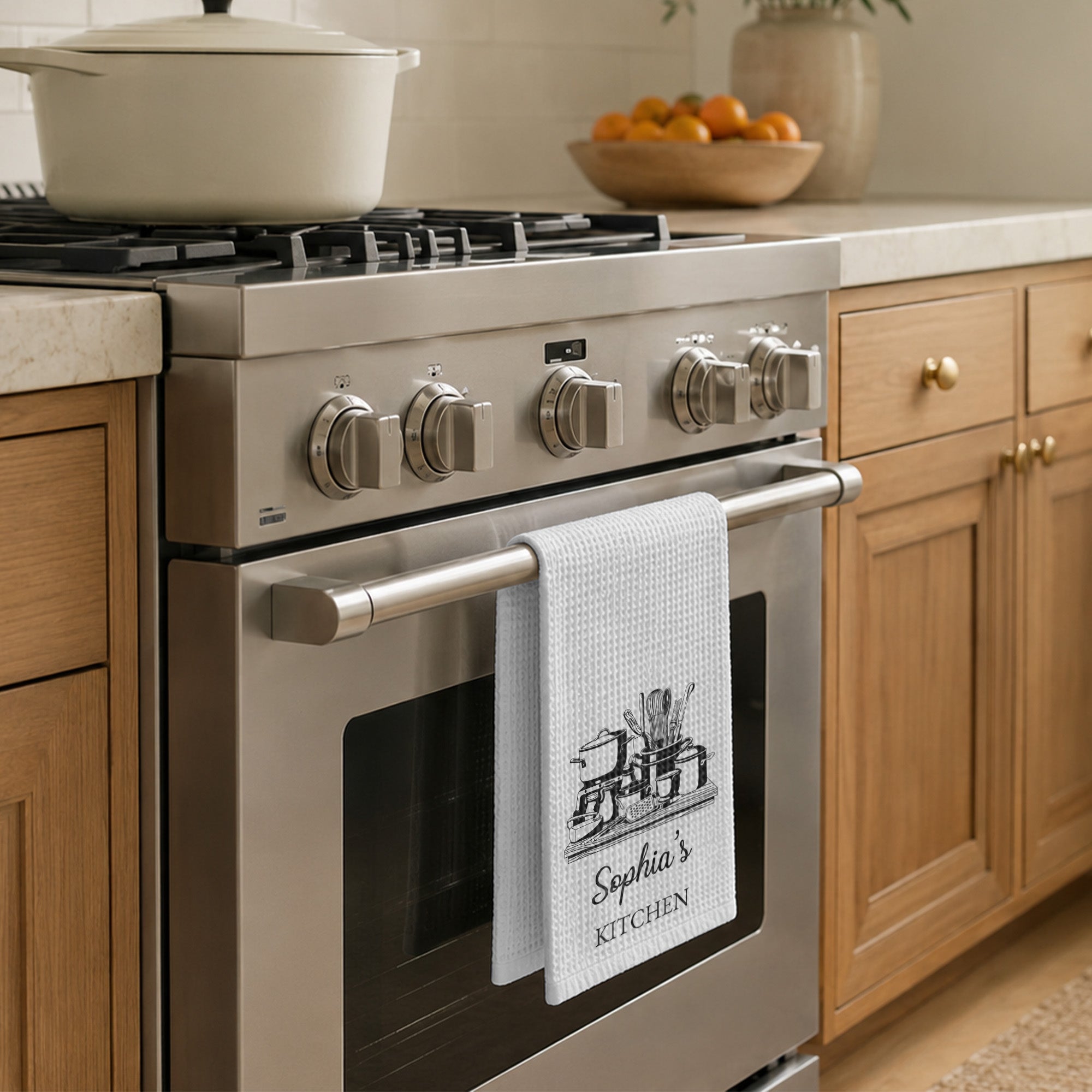 Personalized Kitchen Towel Custom Name for Culinary Lovers