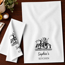 Load image into Gallery viewer, Personalized Kitchen Towel Custom Name for Culinary Lovers
