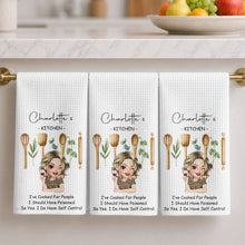 Load image into Gallery viewer, Personalized Funny Kitchen Towel Custom Quote Gift for Her
