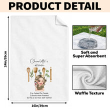 Load image into Gallery viewer, Personalized Funny Kitchen Towel Custom Quote Gift for Her
