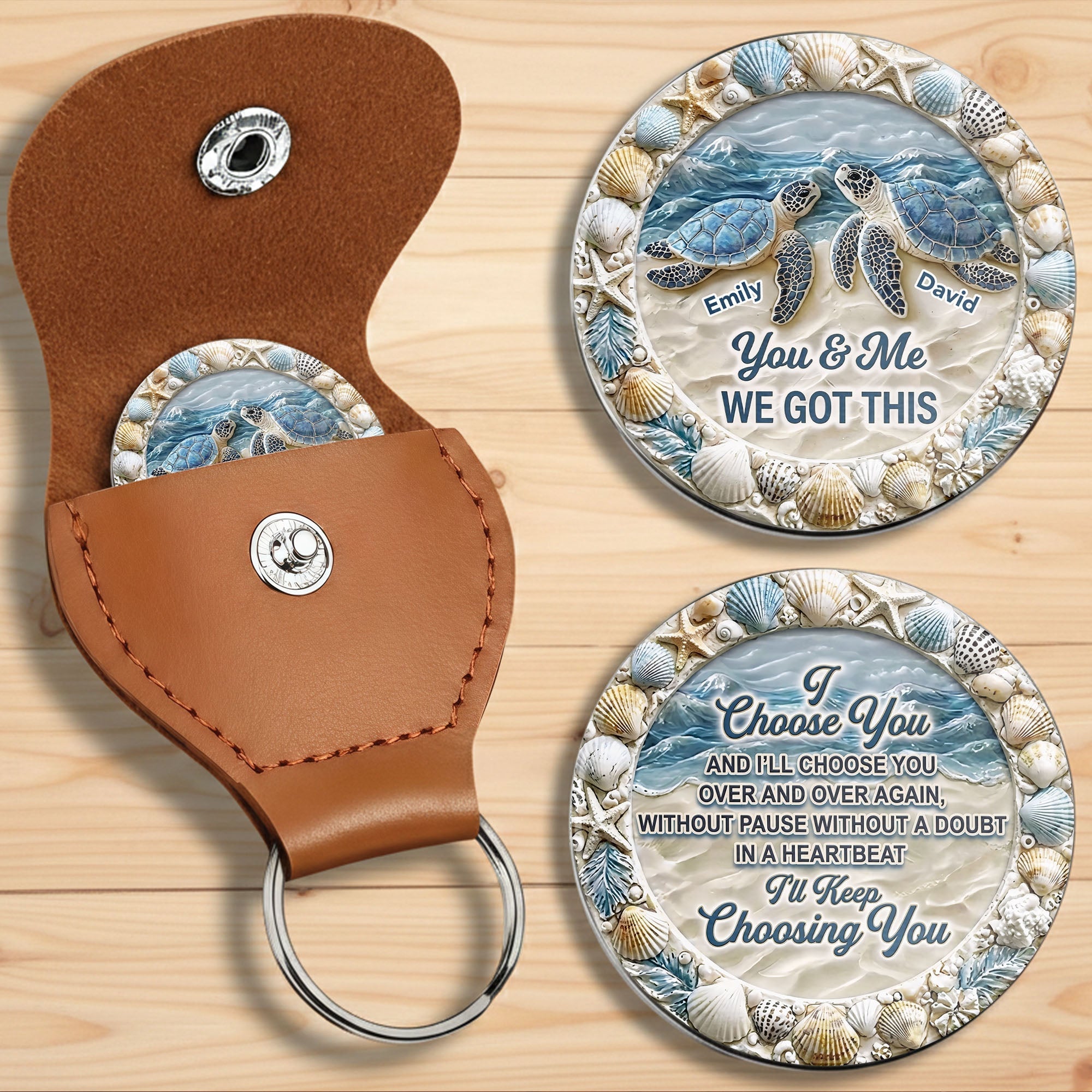 Personalized Pocket Hug Custom Name Gift for Couples