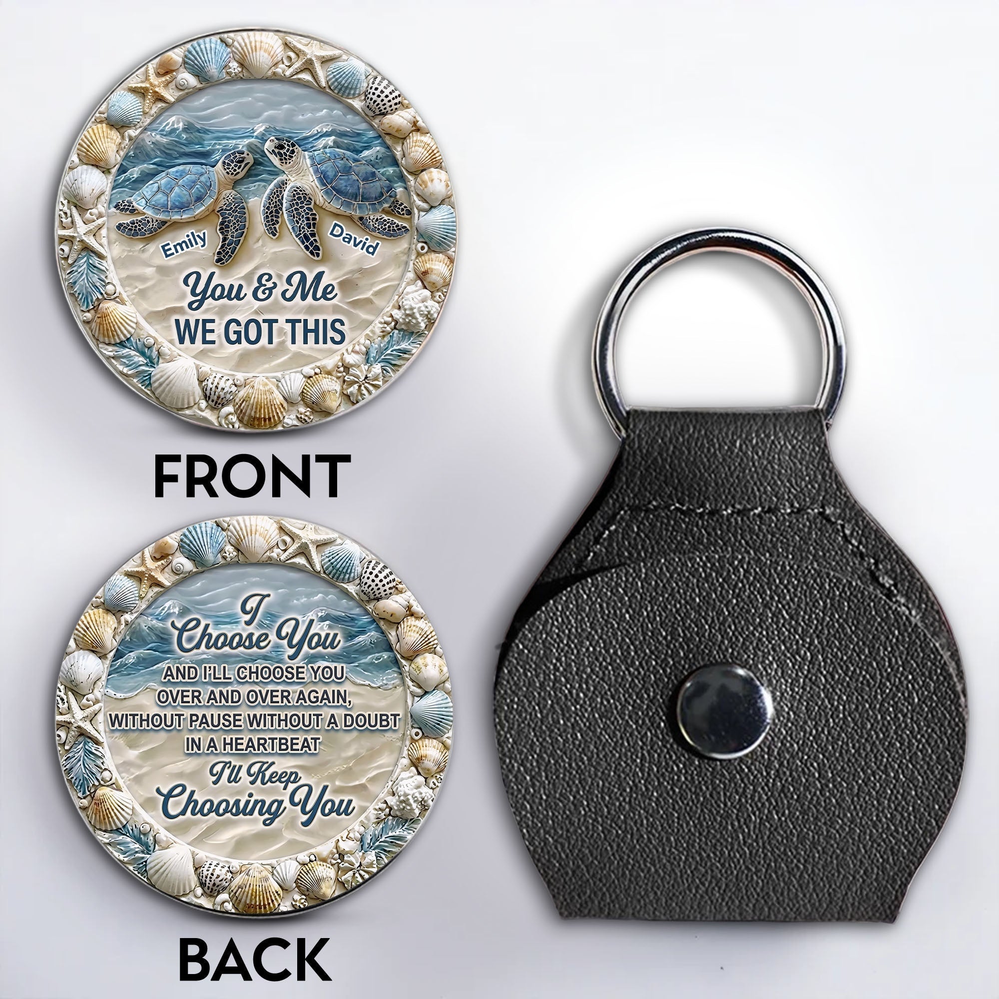 Personalized Pocket Hug Custom Name Gift for Couples
