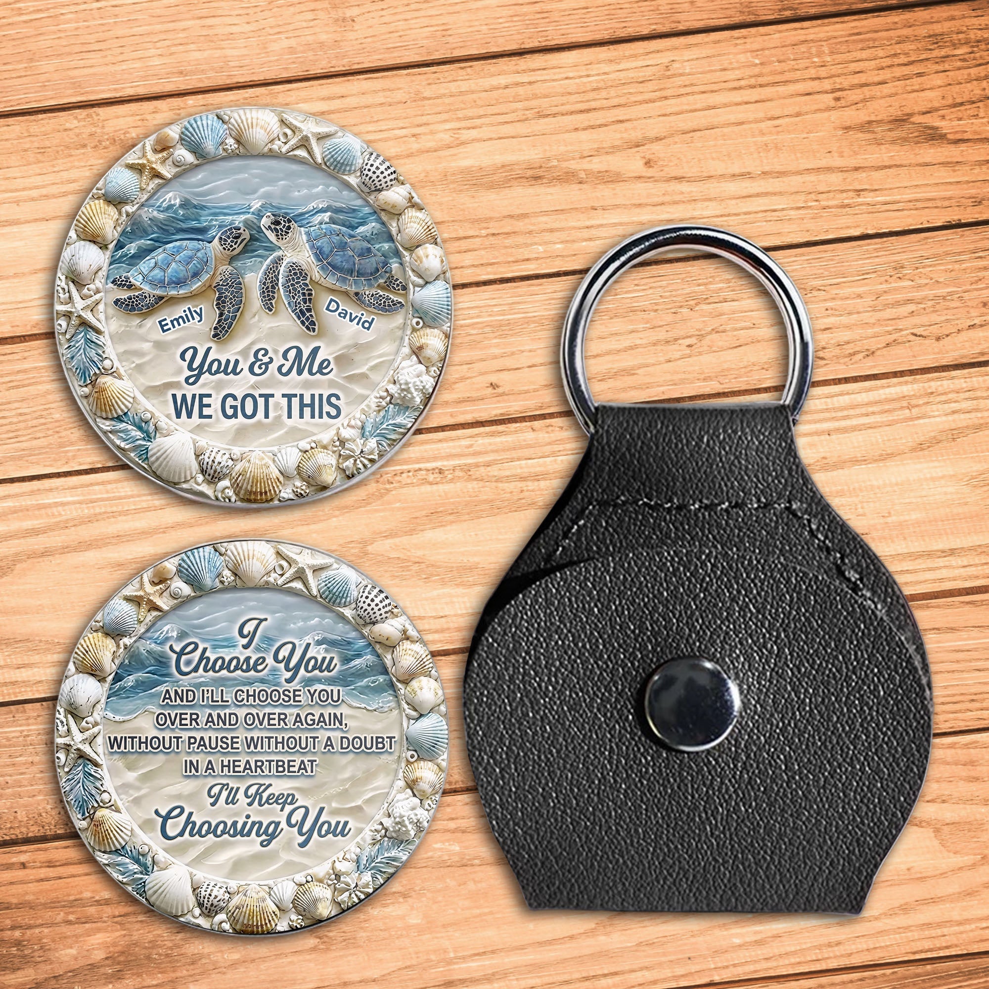 Personalized Pocket Hug Custom Name Gift for Couples