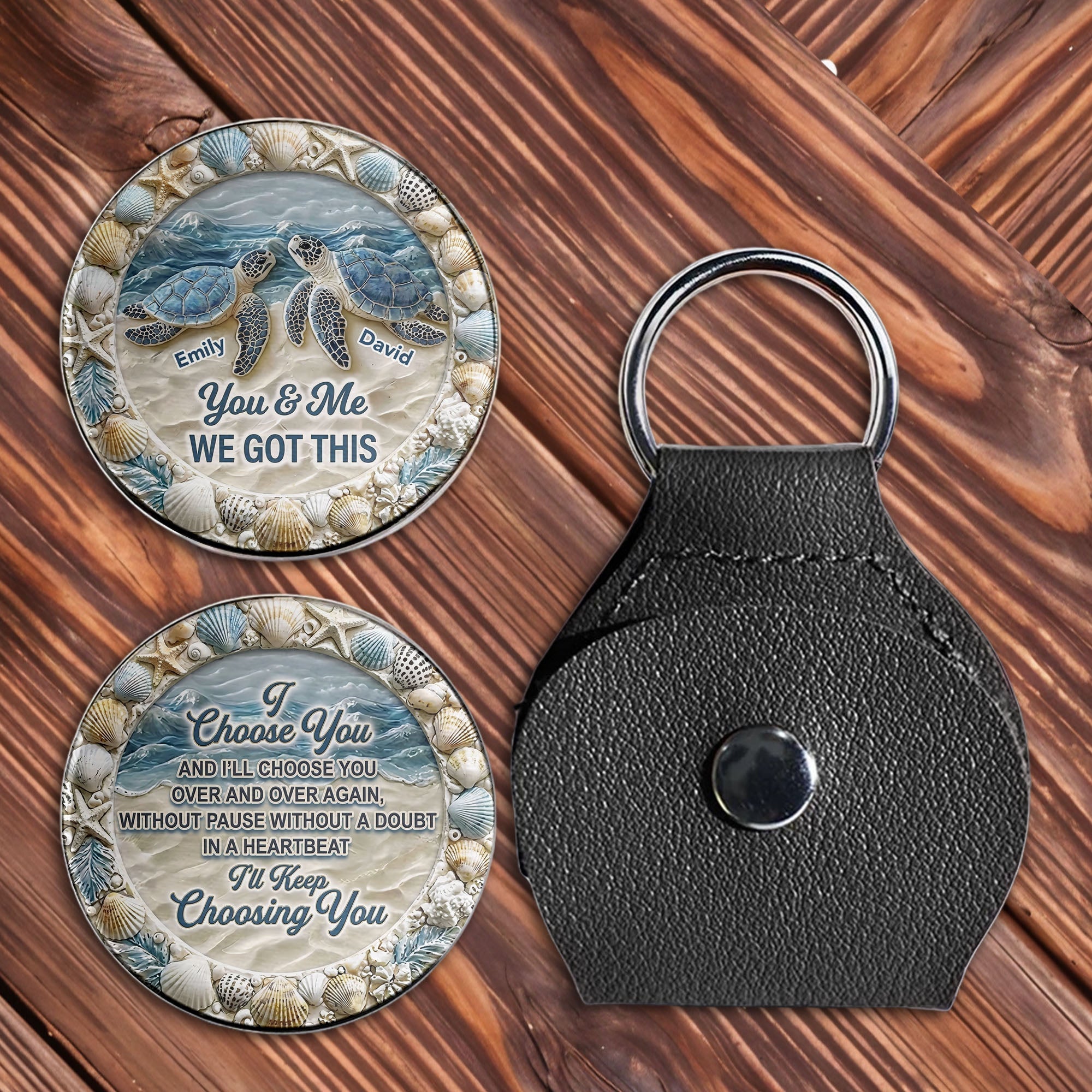 Personalized Pocket Hug Custom Name Gift for Couples