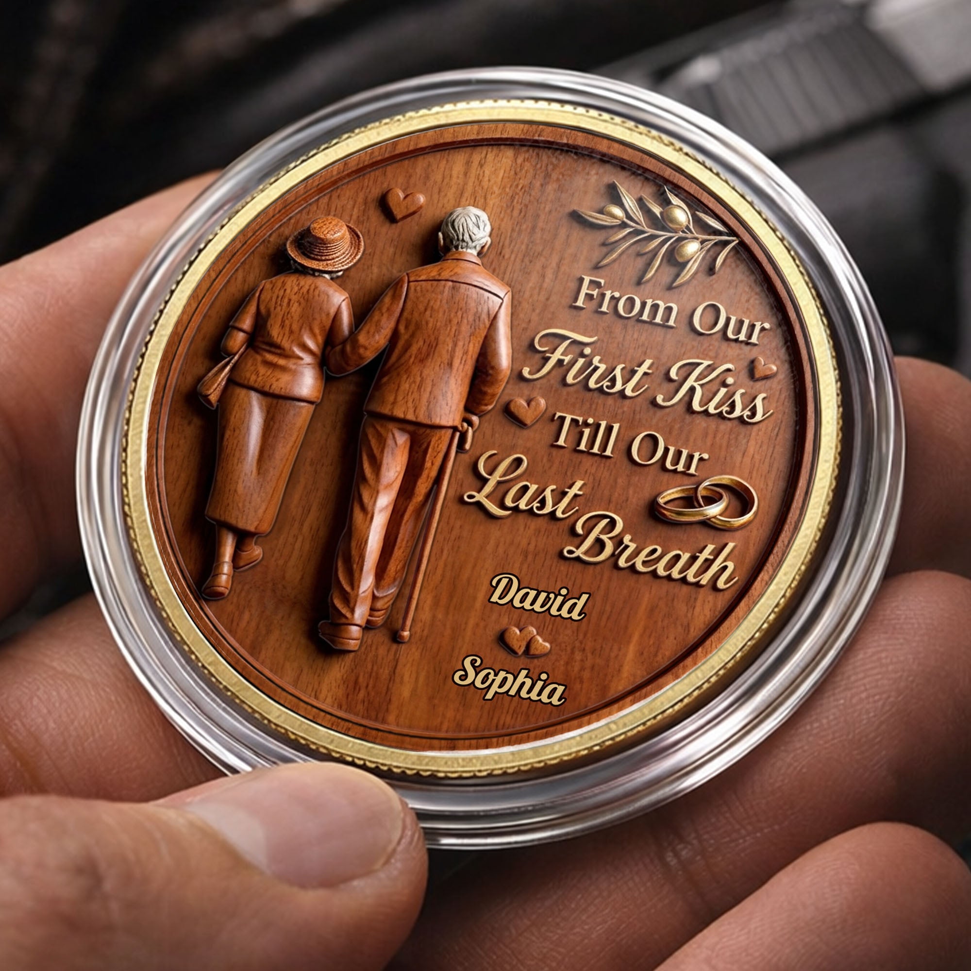 Personalized Commemorative Coin Custom Couple Gift Anniversary