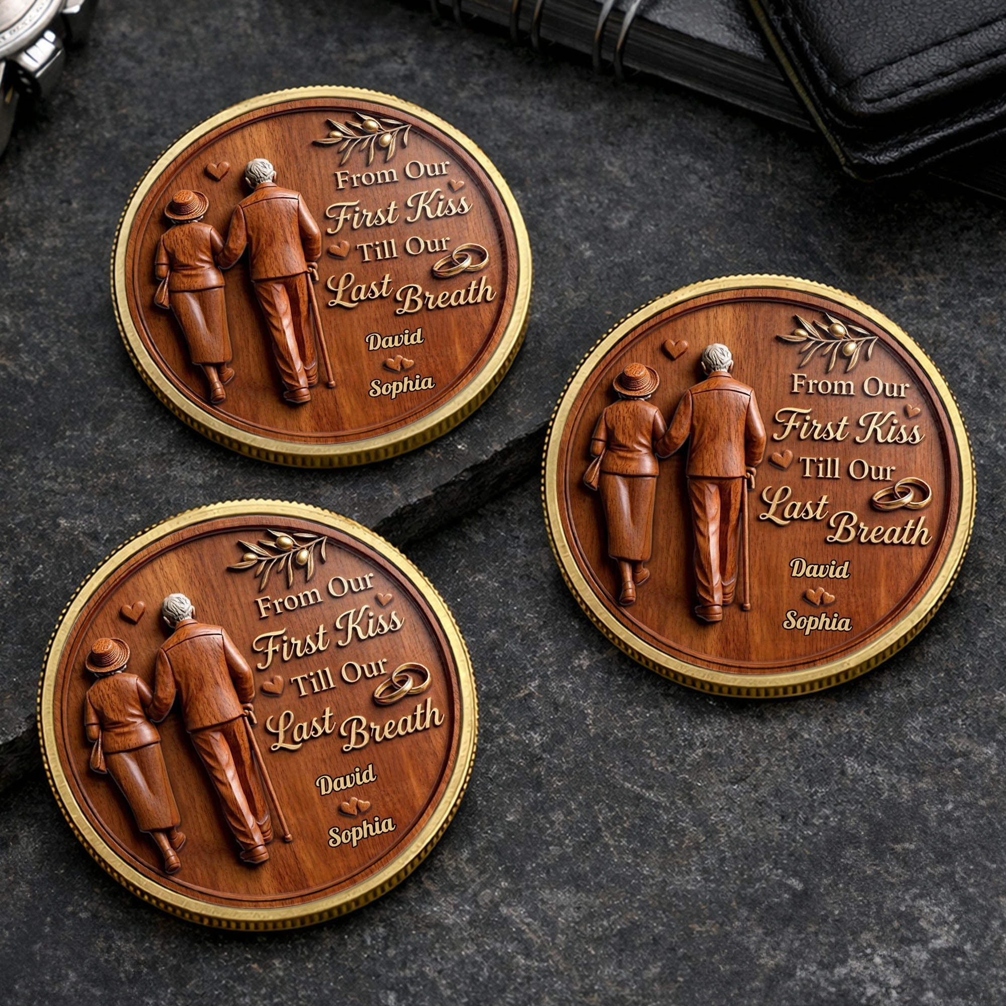 Personalized Commemorative Coin Custom Couple Gift Anniversary