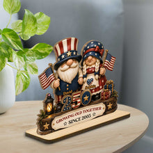Load image into Gallery viewer, Personalized 2-Layer Wooden Plaque Custom Name Gift for Couples
