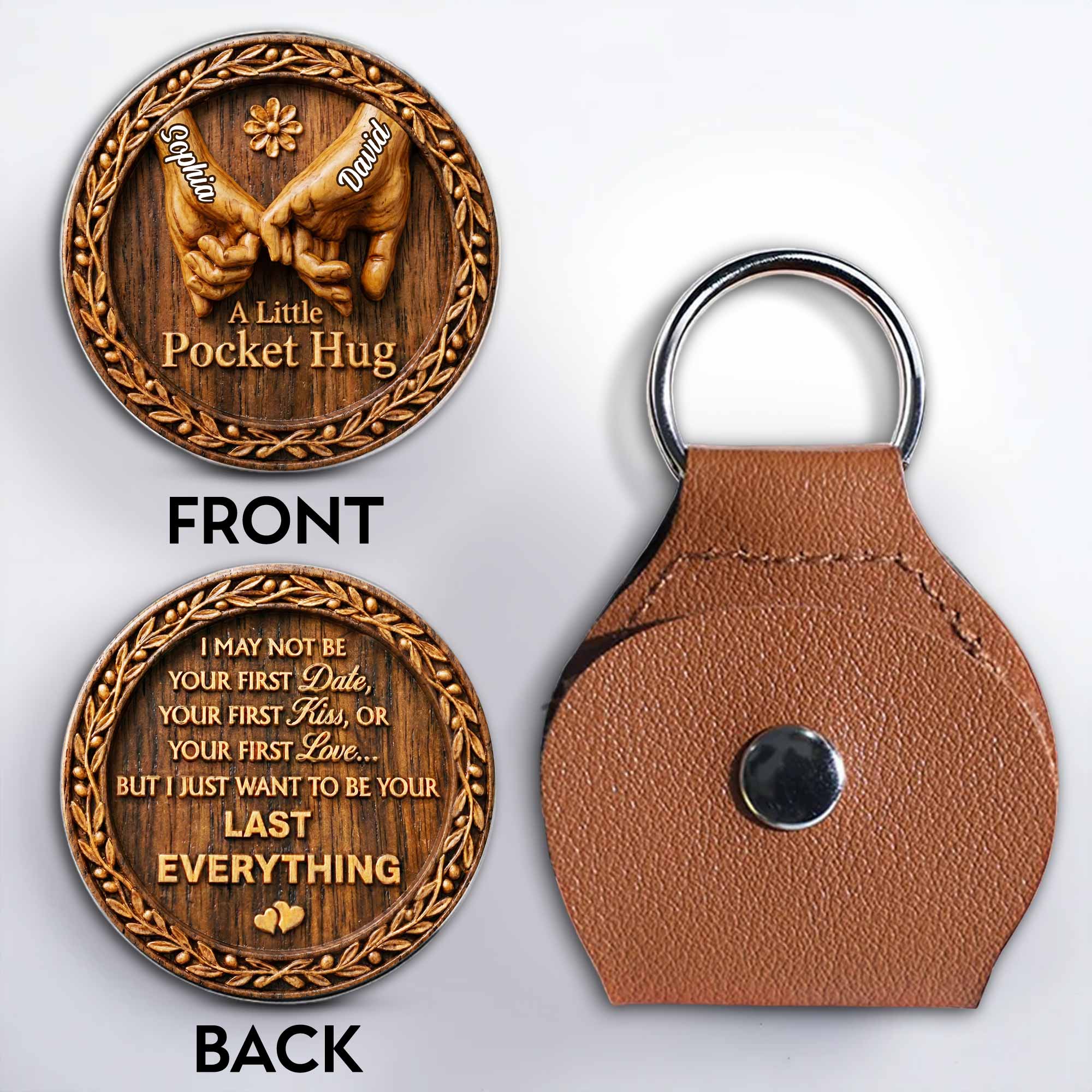 Personalized Pocket Hug Custom Love Token for Couples Gift