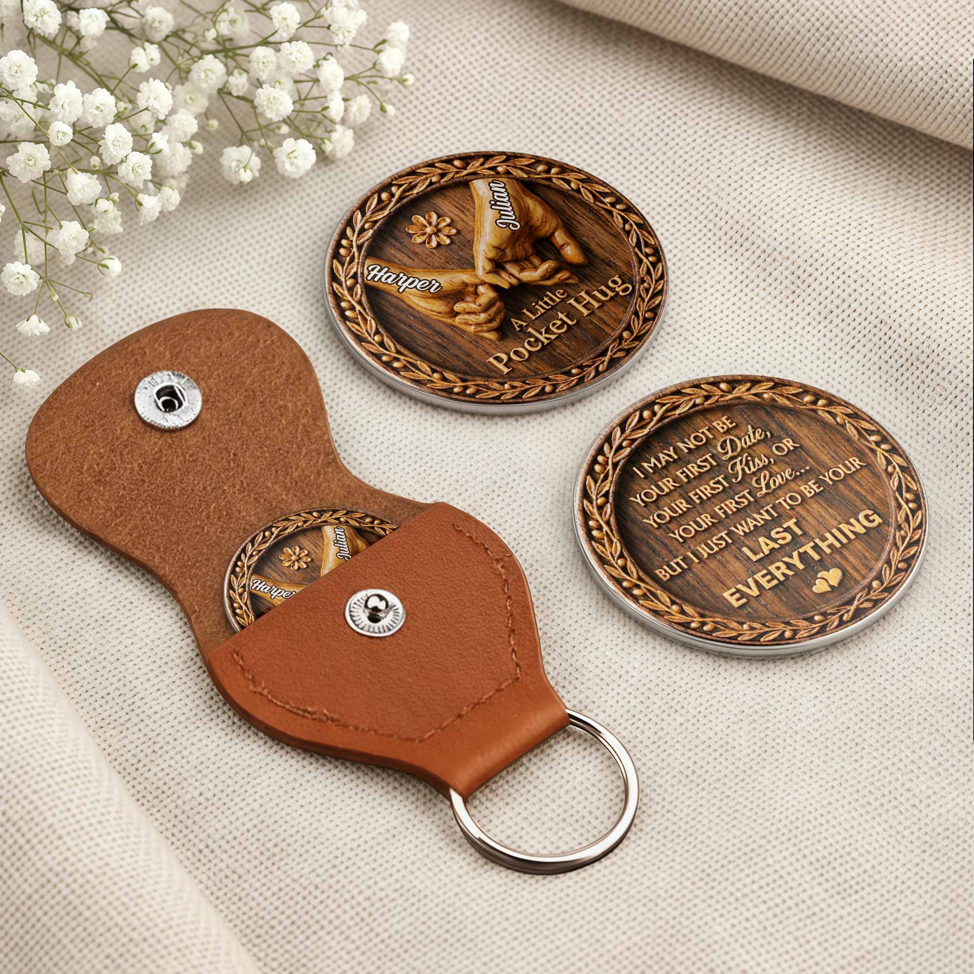 Personalized Pocket Hug Custom Love Token for Couples Gift