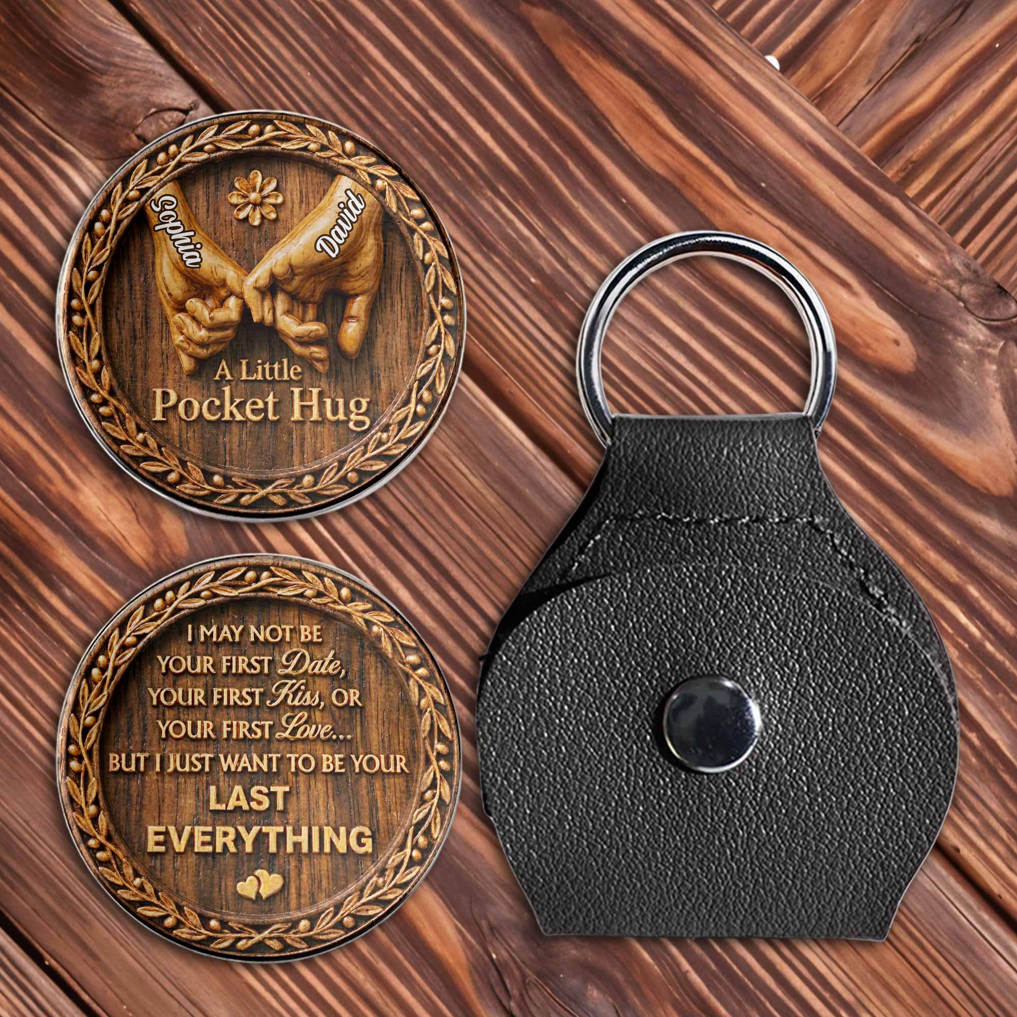 Personalized Pocket Hug Custom Love Token for Couples Gift