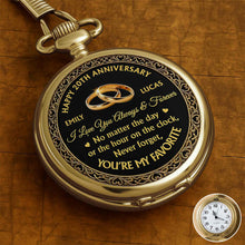 Load image into Gallery viewer, Personalized Custom Pocket Watch Engraved Love Gift for Couple
