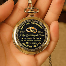 Load image into Gallery viewer, Personalized Custom Pocket Watch Engraved Love Gift for Couple
