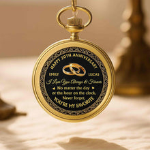 Load image into Gallery viewer, Personalized Custom Pocket Watch Engraved Love Gift for Couple
