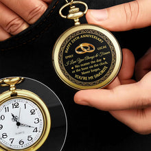 Load image into Gallery viewer, Personalized Custom Pocket Watch Engraved Love Gift for Couple
