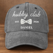 Load image into Gallery viewer, Personalized Washed Denim Cap Custom Name Gift for Wifey
