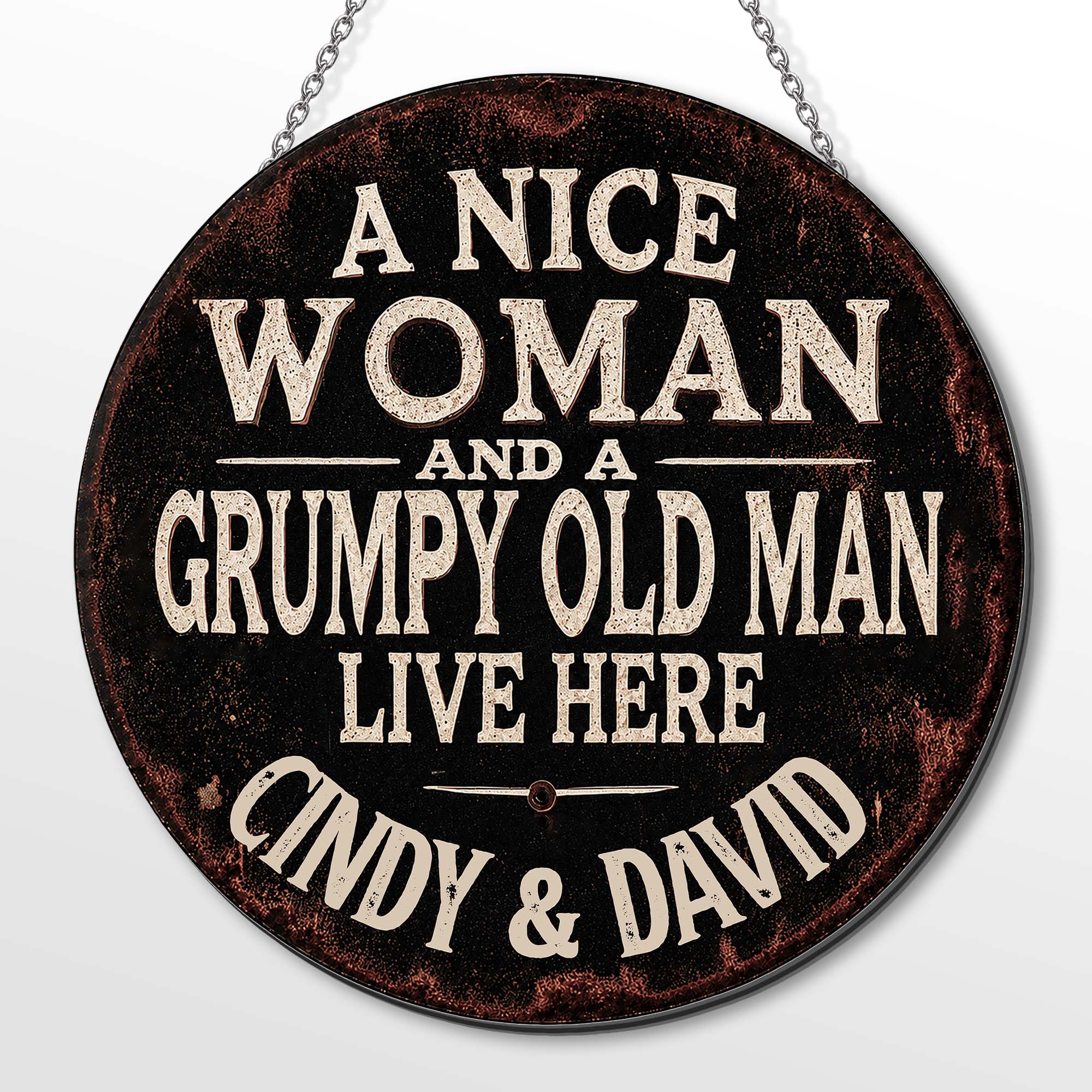 Personalized Custom Metal Sign for Couples - Funny Home Décor Gift