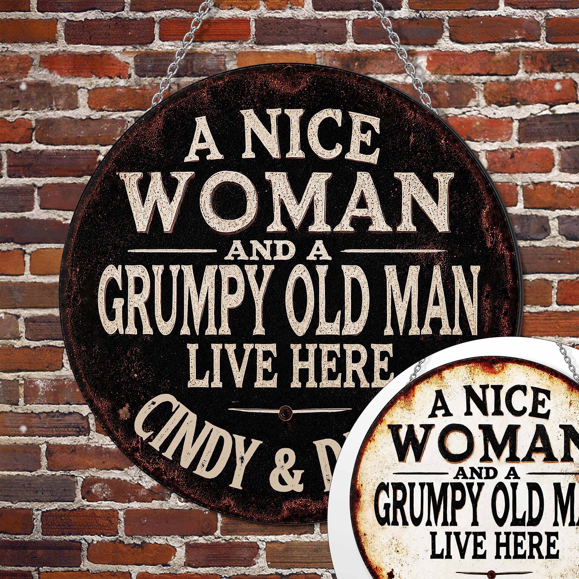 Personalized Custom Metal Sign for Couples - Funny Home Décor Gift