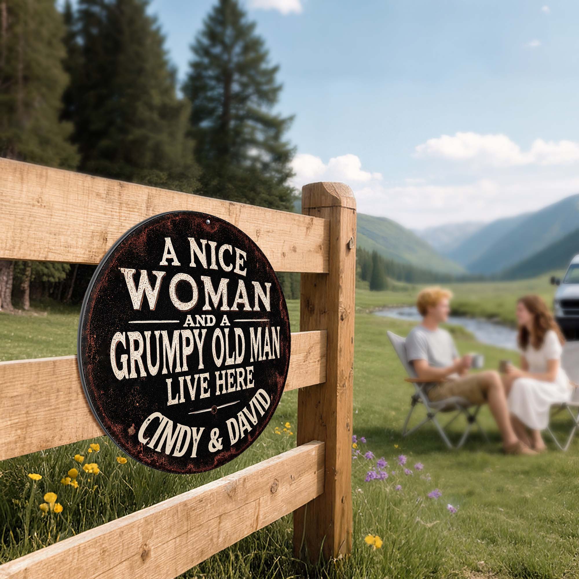 Personalized Custom Metal Sign for Couples - Funny Home Décor Gift