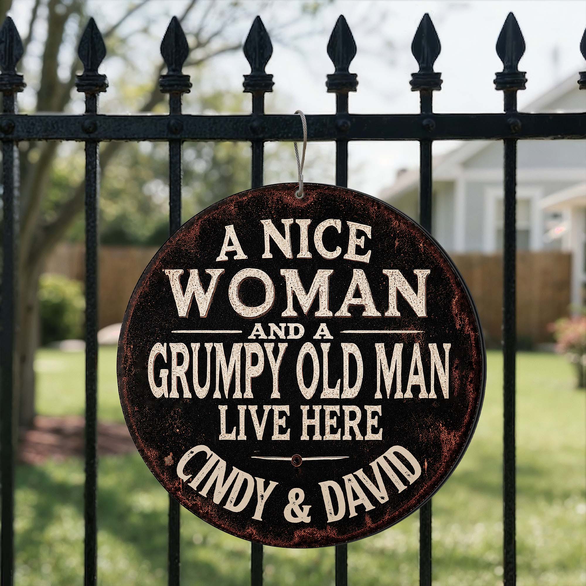 Personalized Custom Metal Sign for Couples - Funny Home Décor Gift