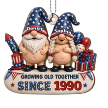 Load image into Gallery viewer, Personalized Wood Car Hanging Ornament Custom Name Gift for Couples
