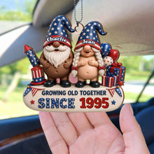 Load image into Gallery viewer, Personalized Wood Car Hanging Ornament Custom Name Gift for Couples
