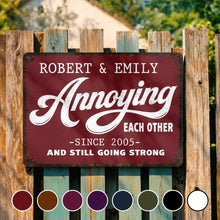 Load image into Gallery viewer, Personalized Metal Sign Custom Couple Gift Anniversary Home Decor
