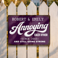Load image into Gallery viewer, Personalized Metal Sign Custom Couple Gift Anniversary Home Decor
