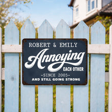 Load image into Gallery viewer, Personalized Metal Sign Custom Couple Gift Anniversary Home Decor
