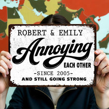 Load image into Gallery viewer, Personalized Metal Sign Custom Couple Gift Anniversary Home Decor
