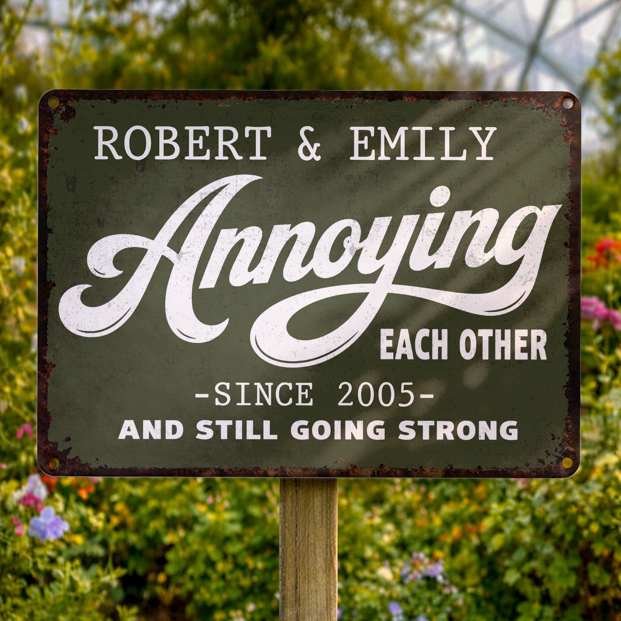 Personalized Metal Sign Custom Couple Gift Anniversary Home Decor