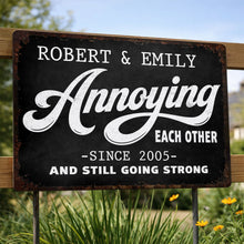 Load image into Gallery viewer, Personalized Metal Sign Custom Couple Gift Anniversary Home Decor
