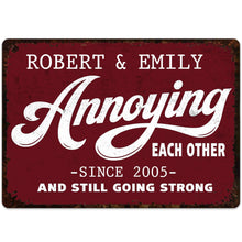 Load image into Gallery viewer, Personalized Metal Sign Custom Couple Gift Anniversary Home Decor
