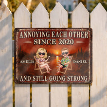 Load image into Gallery viewer, Personalized Couple Metal Sign Custom Name Wall Art Gift
