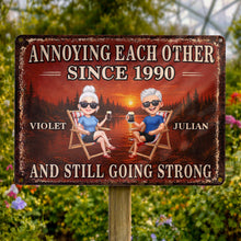 Load image into Gallery viewer, Personalized Couple Metal Sign Custom Name Wall Art Gift
