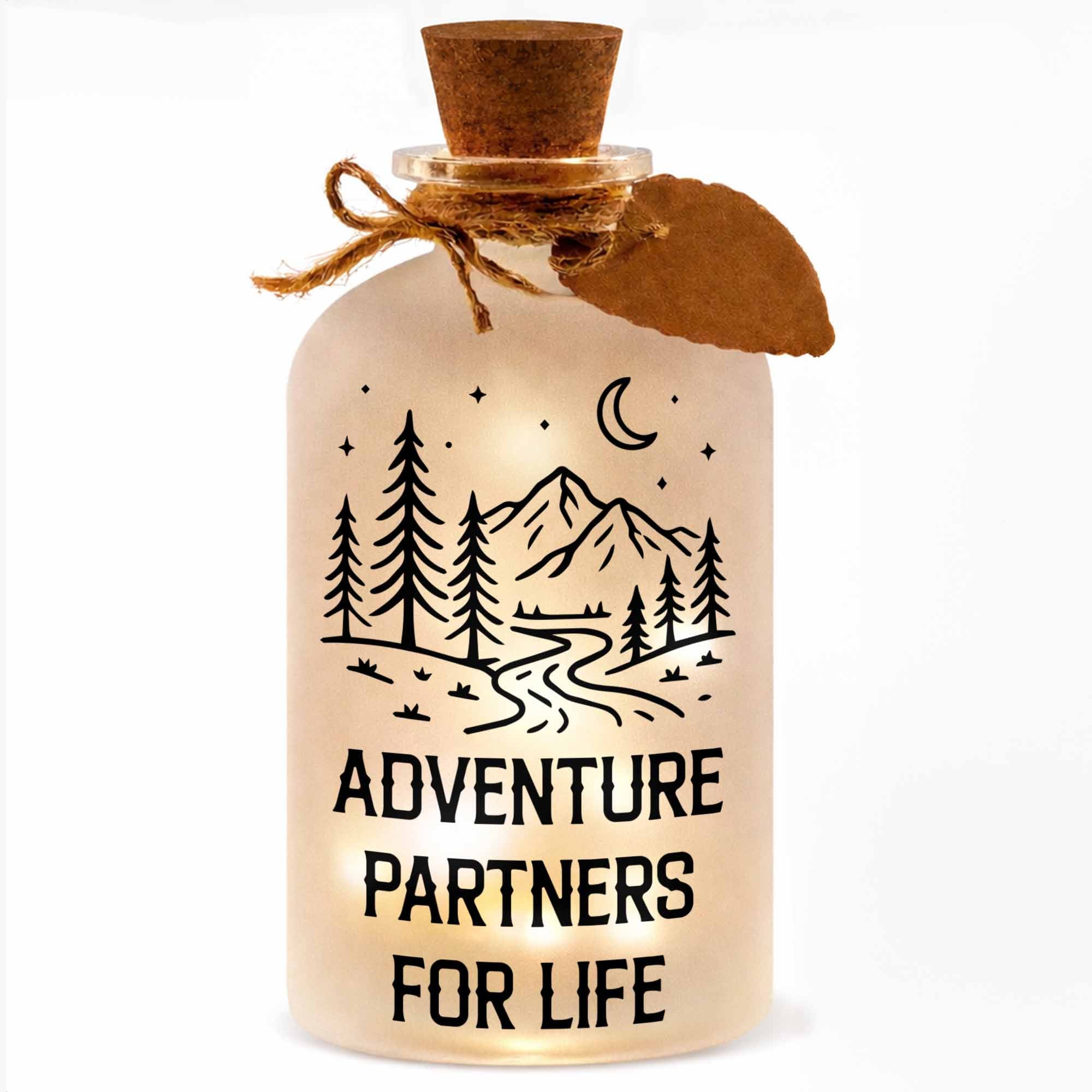 Personalized Short Bottle Light Custom Name Gift for Couples