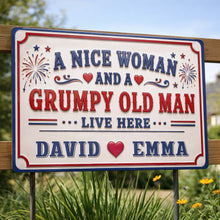 Load image into Gallery viewer, Personalized Metal Sign Custom Name for Couples Home Decor
