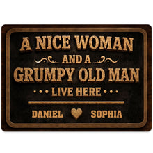 Load image into Gallery viewer, Personalized Metal Sign Custom Name Heart Design Gift for Couple
