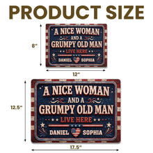 Load image into Gallery viewer, Personalized Metal Sign Custom Name Gift for Couples Home Decor
