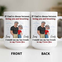 Load image into Gallery viewer, Personalized Couple Coffee Mug Custom Love Art Gift for Anniversary
