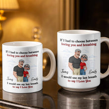 Load image into Gallery viewer, Personalized Couple Coffee Mug Custom Love Art Gift for Anniversary
